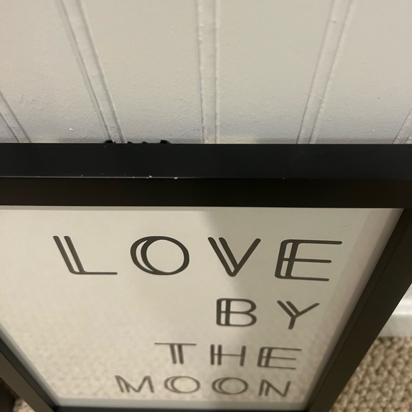 Framed “LIVE BY THE SUN” & “LOVE BY THE MOON” prints. - Picture 2 of 4